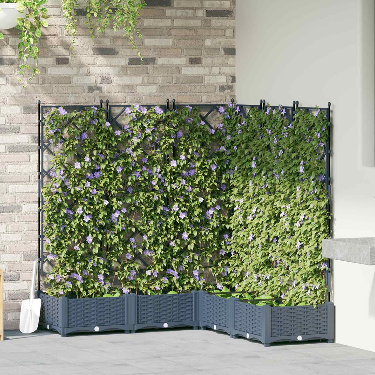 Garten-Pflanzgefäß 3 Pcs Kunststoff