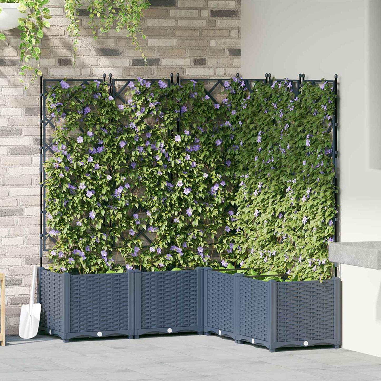 Garten-Pflanzgefäß 3 Pcs Kunststoff