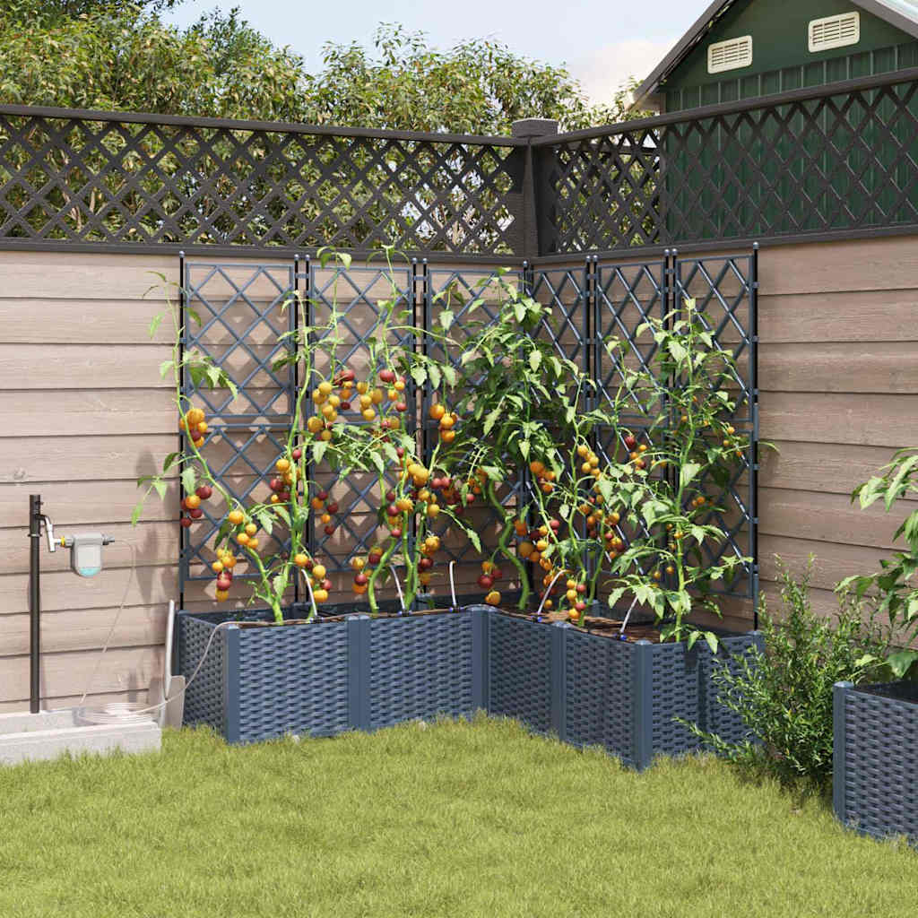 Garten-Pflanzgefäß 4 Pcs Kunststoff