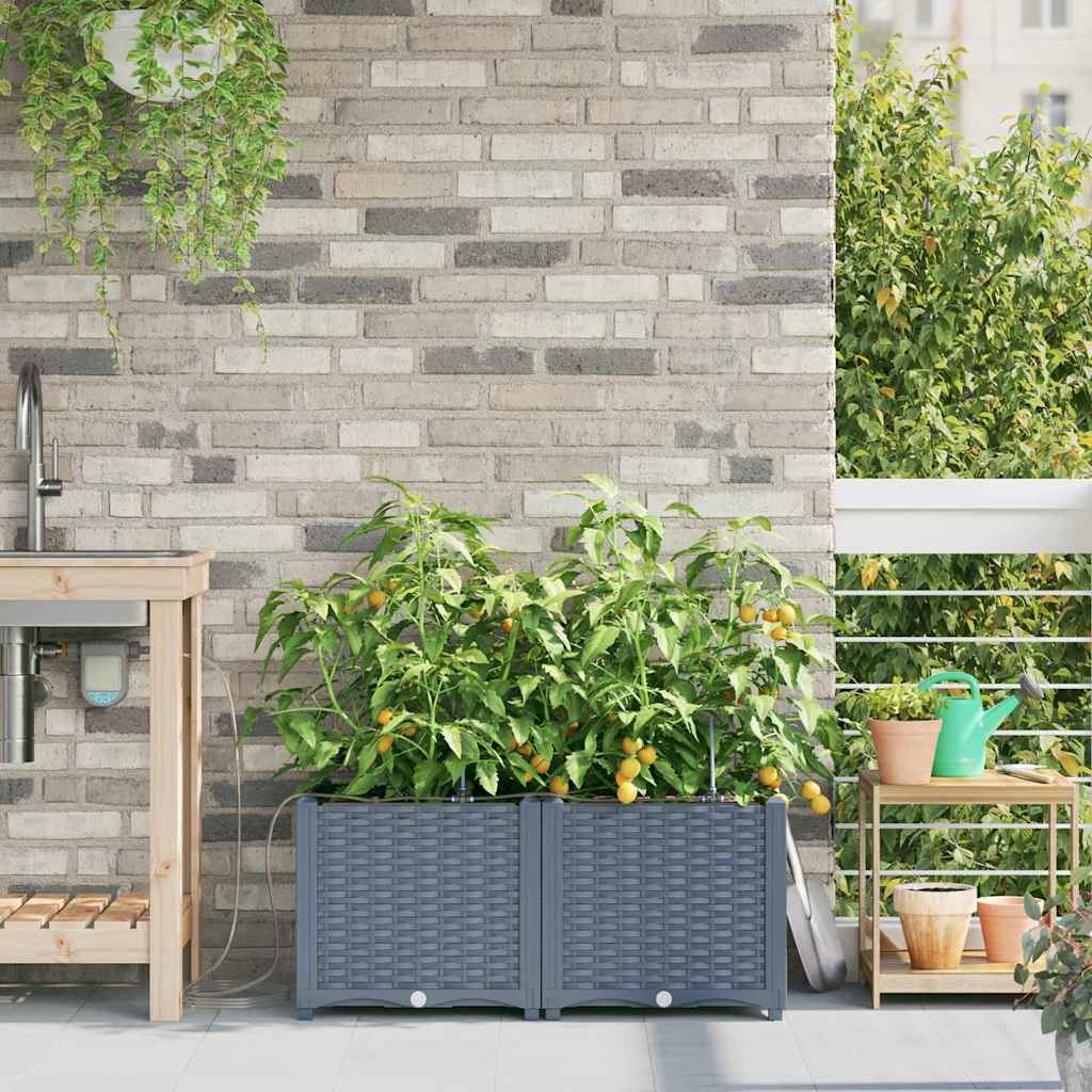 Garten-Pflanzgefäß 4 Pcs Kunststoff