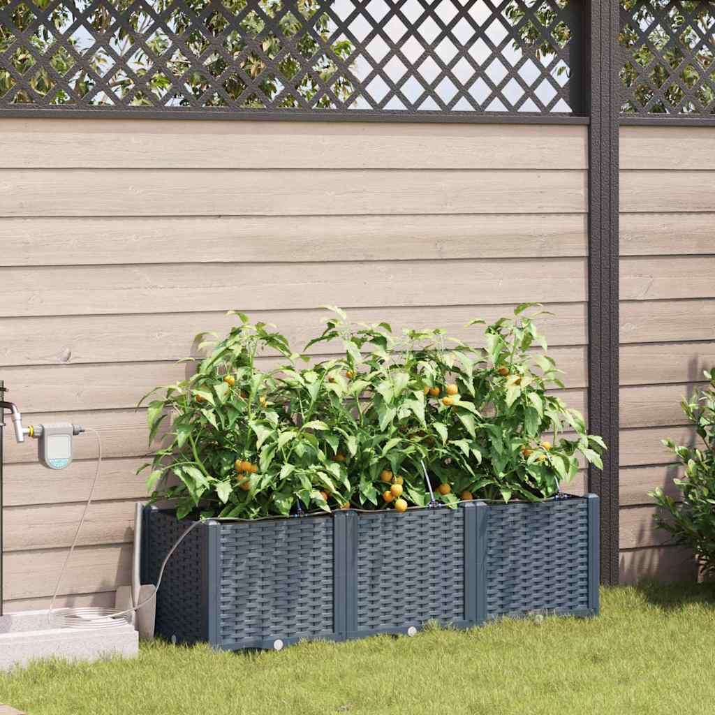 Garten-Pflanzgefäß 4 Pcs Kunststoff
