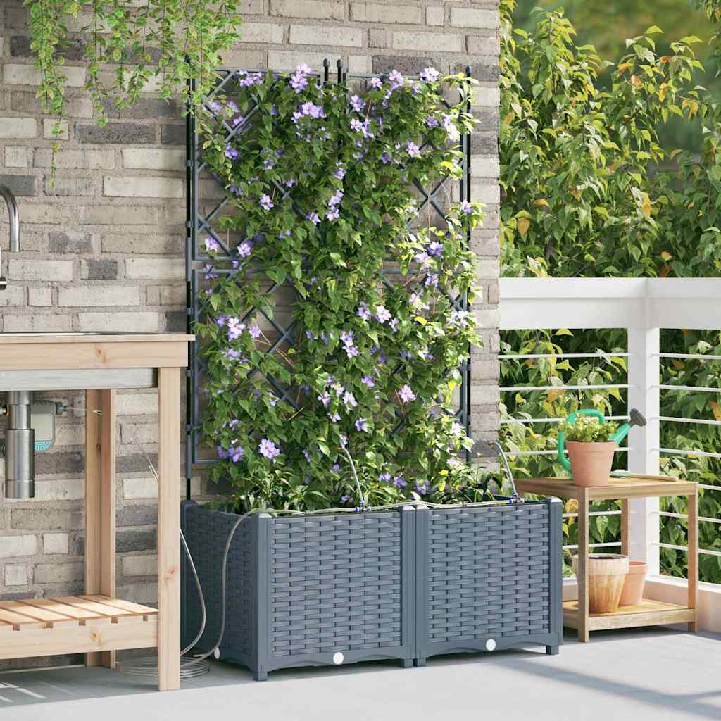 Garten-Pflanzgefäß 4 Pcs Kunststoff