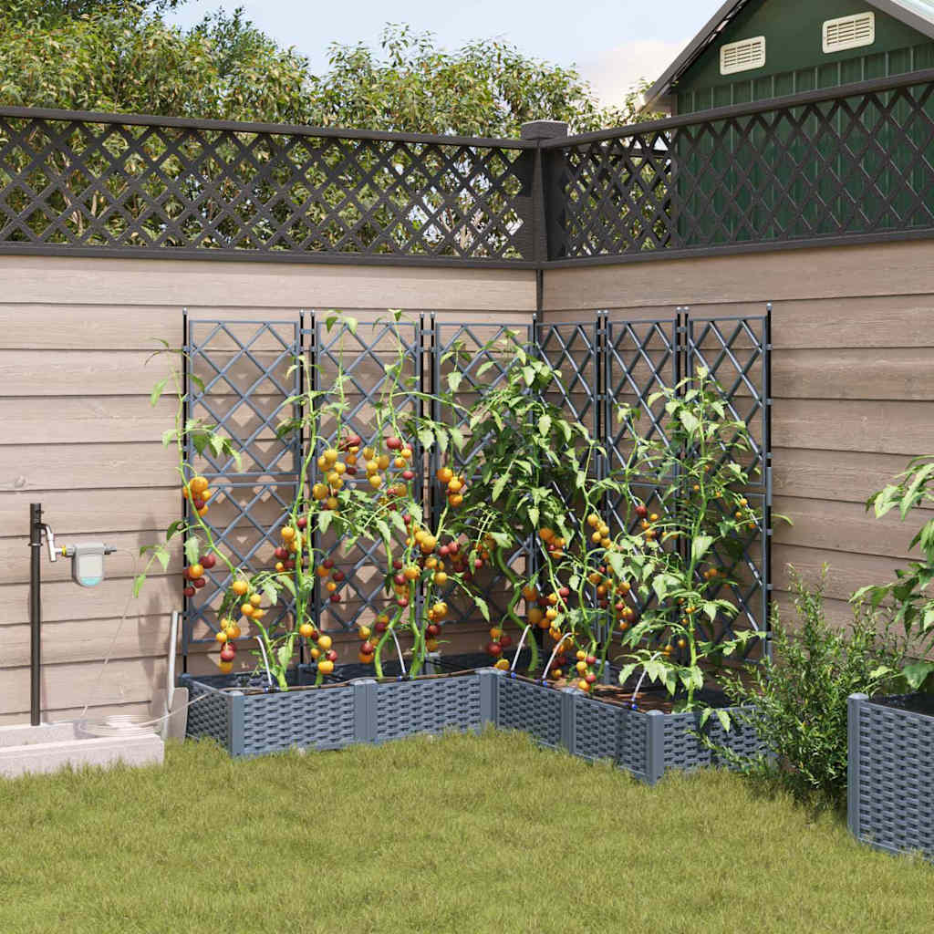 Garten-Pflanzgefäß 4 Pcs Kunststoff