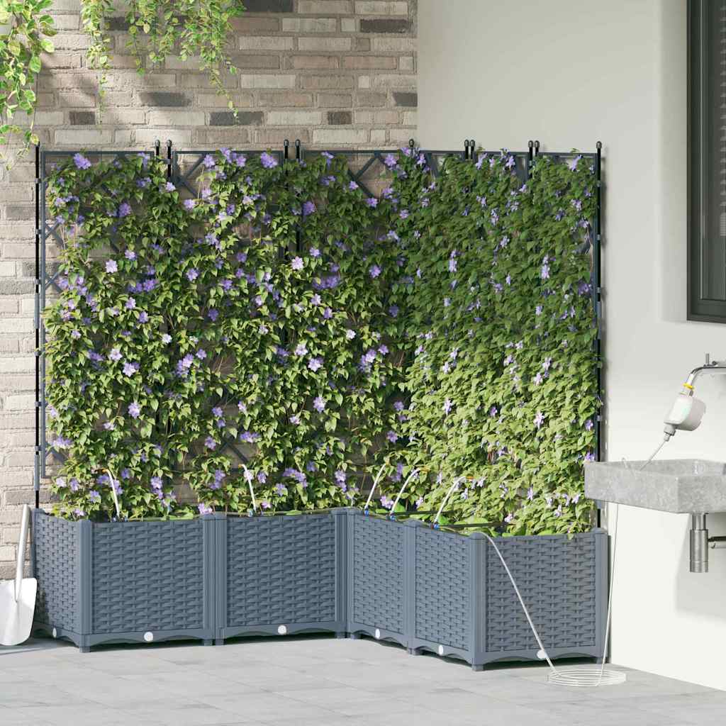 Garten-Pflanzgefäß 4 Pcs Kunststoff