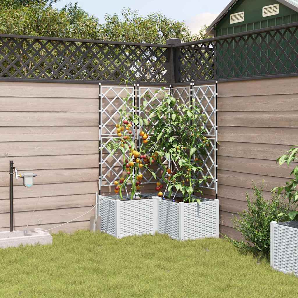 Garten-Pflanzgefäß 4 Pcs Kunststoff