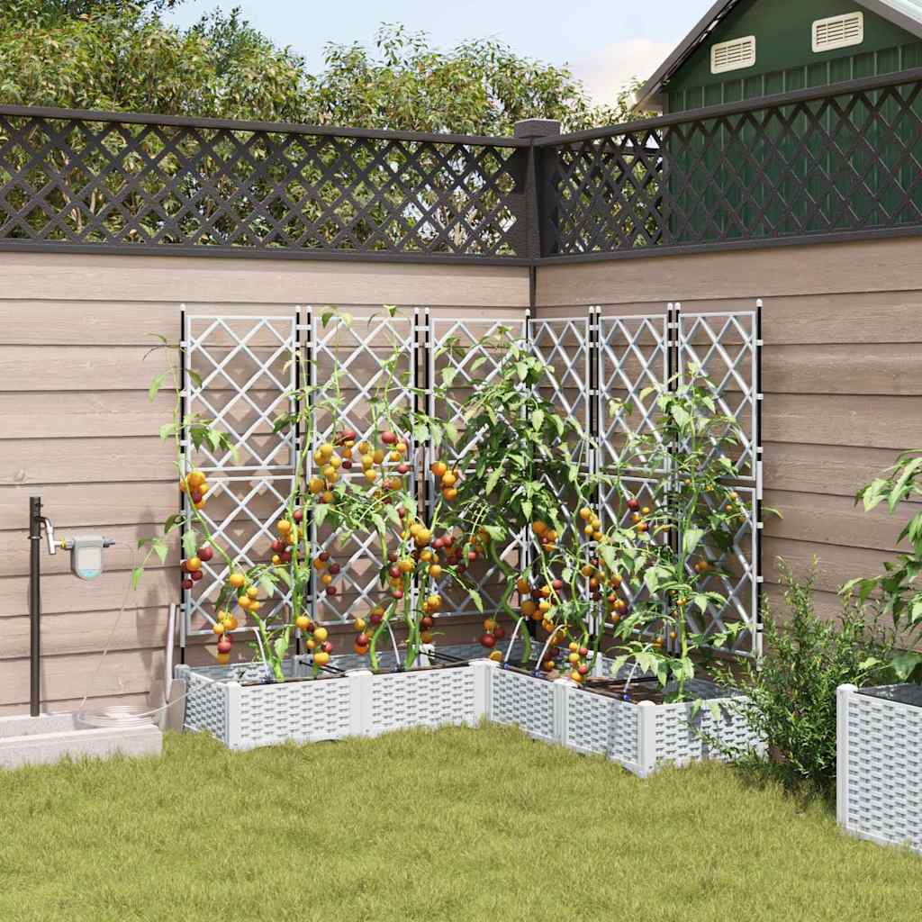 Garten-Pflanzgefäß 4 Pcs Kunststoff
