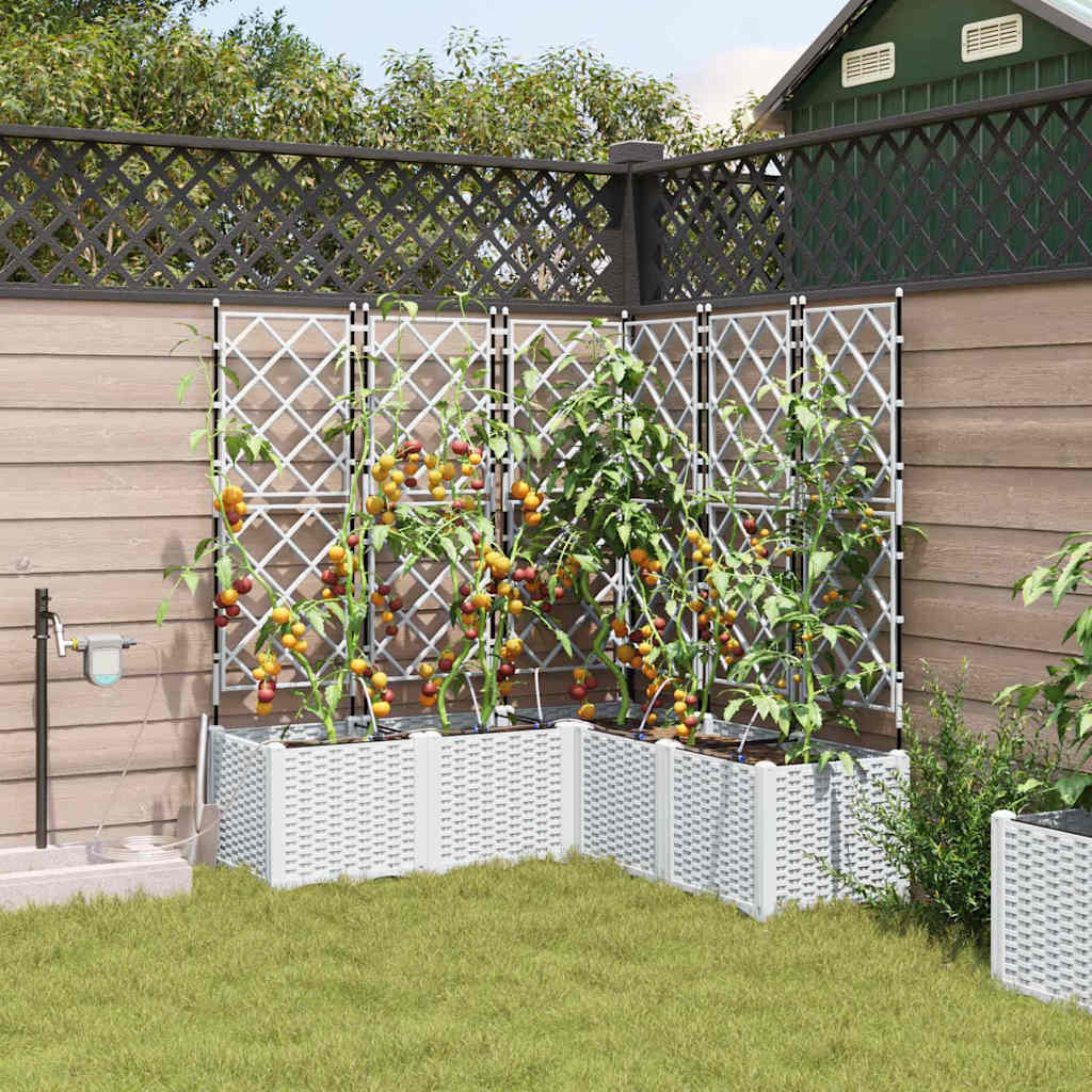 Garten-Pflanzgefäß 4 Pcs Kunststoff