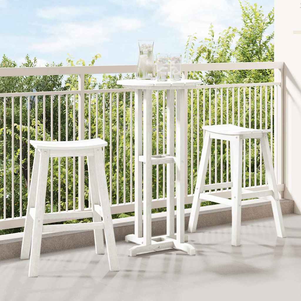 Barhocker 2 Pcs 52 X 43 X 73,5 Cm Hdpe