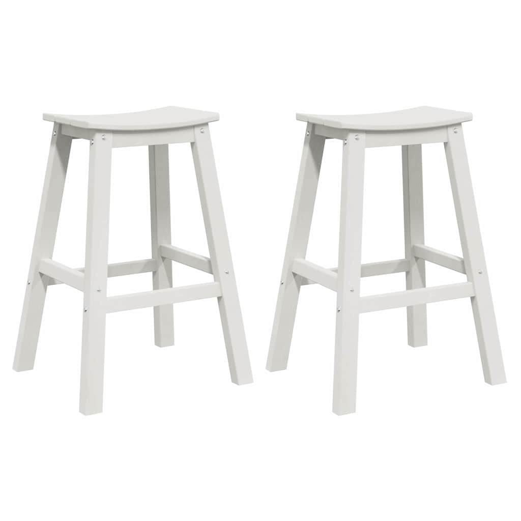 Barhocker 2 Pcs 52 X 43 X 73,5 Cm Hdpe