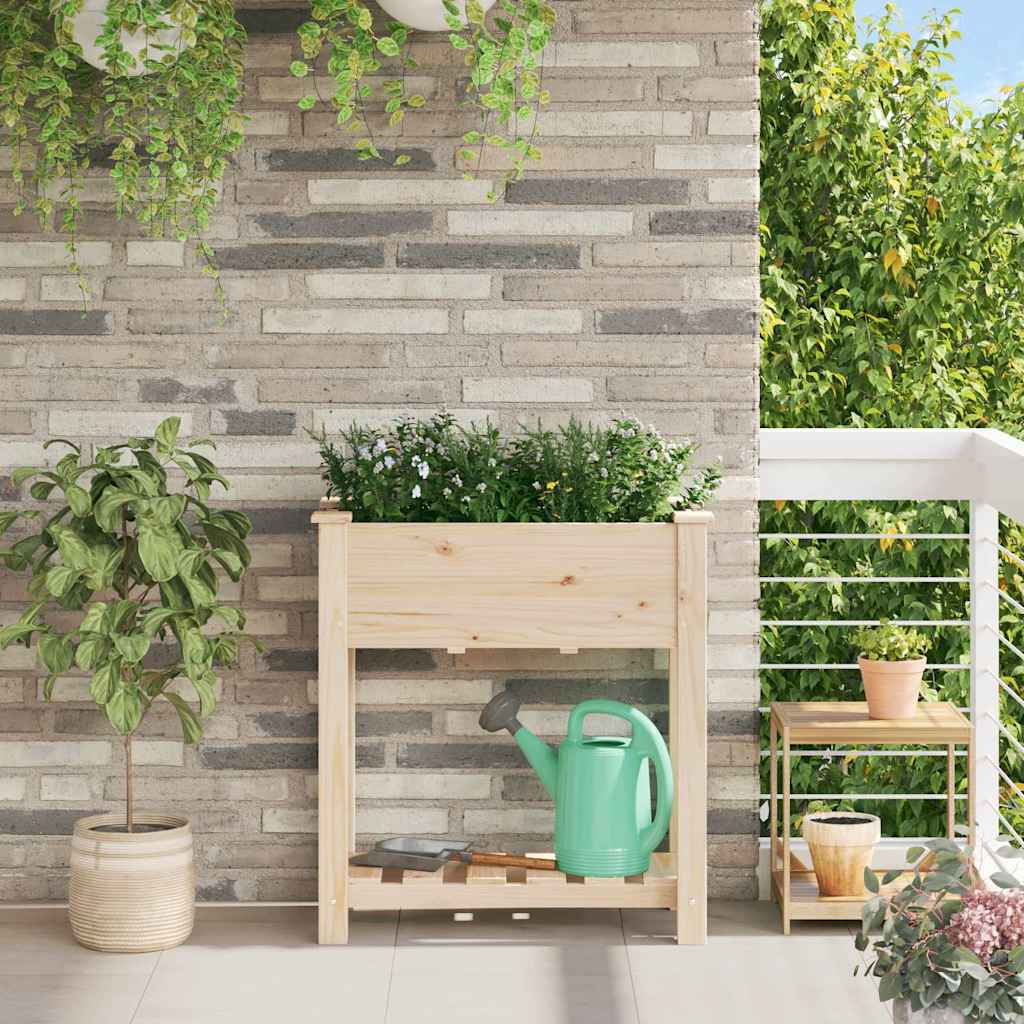 Garten-Pflanzgefäß Mit Regal Beige