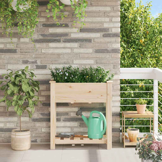 Garten-Pflanzgefäß Mit Regal Beige