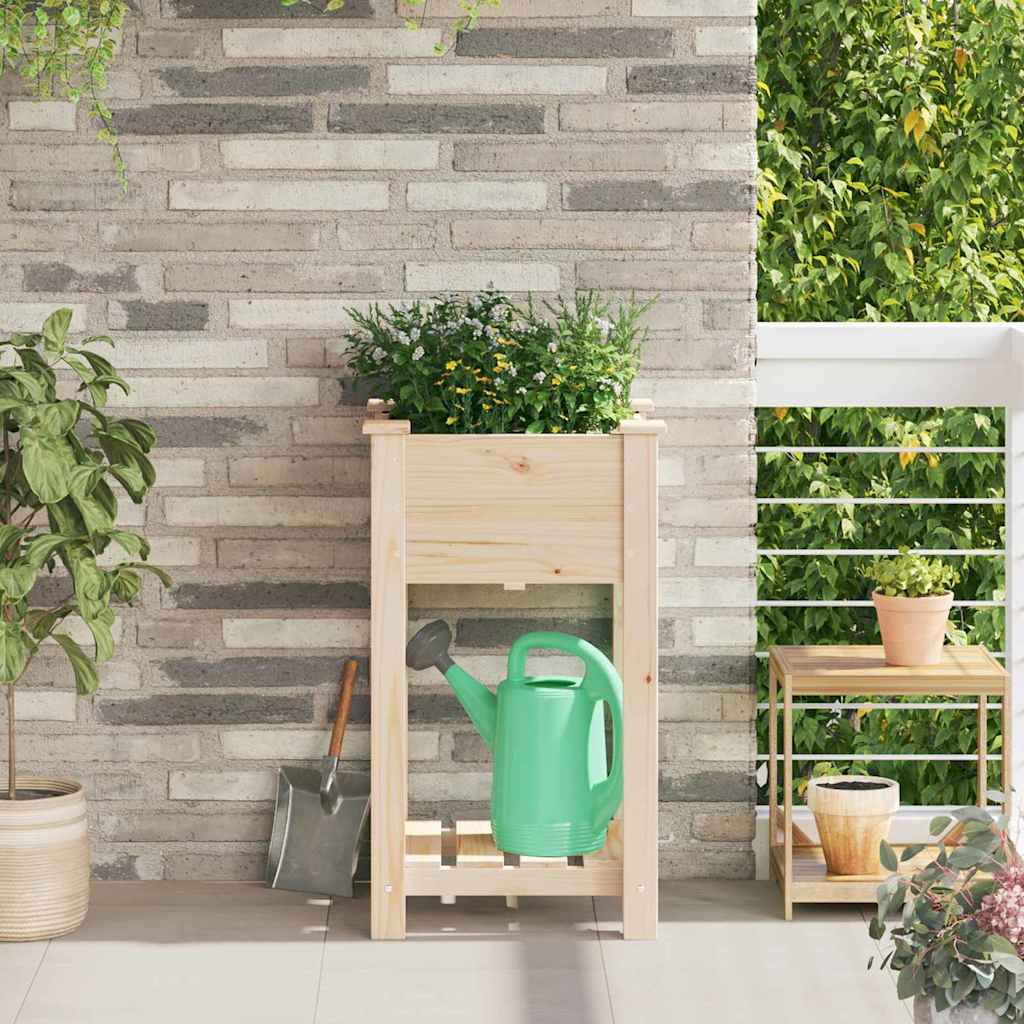 Garten-Pflanzgefäß Mit Regal Beige