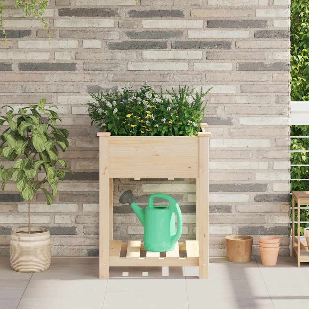 Garten-Pflanzgefäß Mit Regal Beige