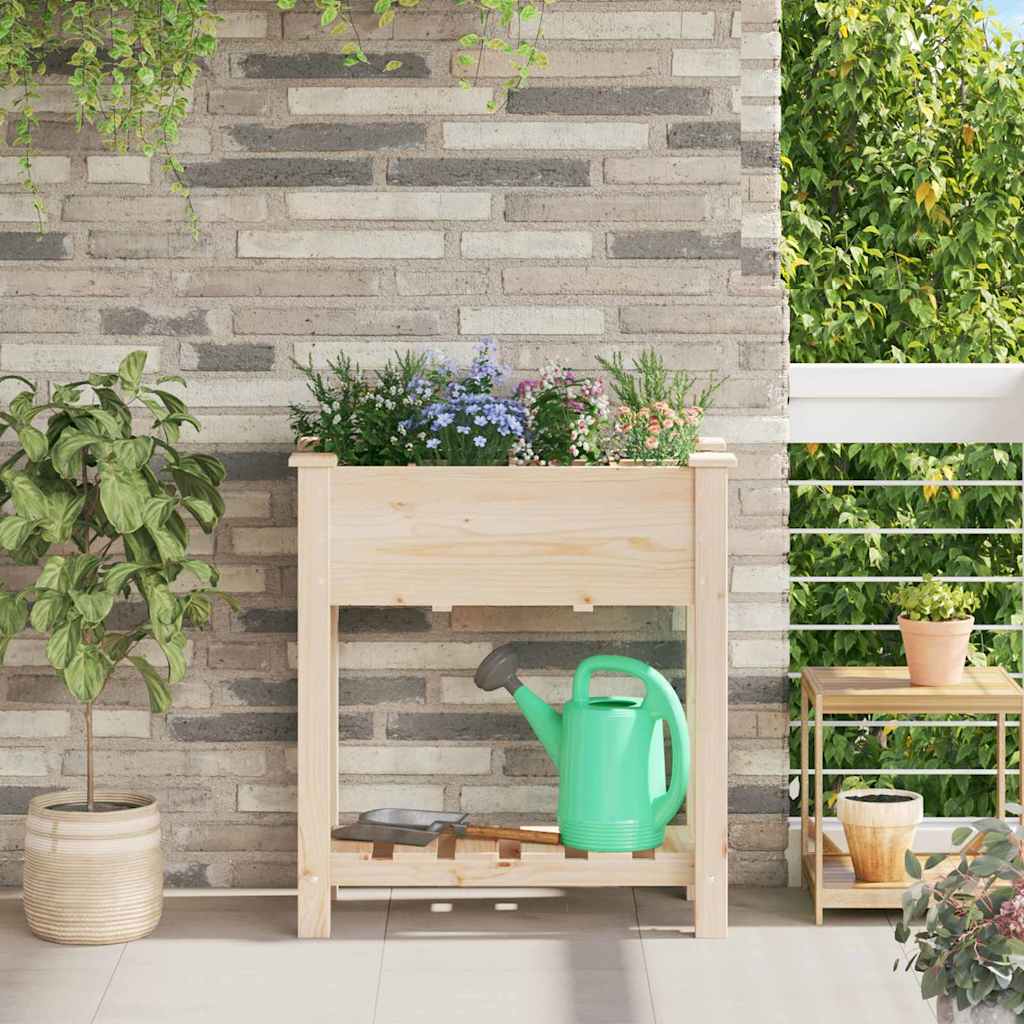Garten-Pflanzgefäß Mit Regal Beige