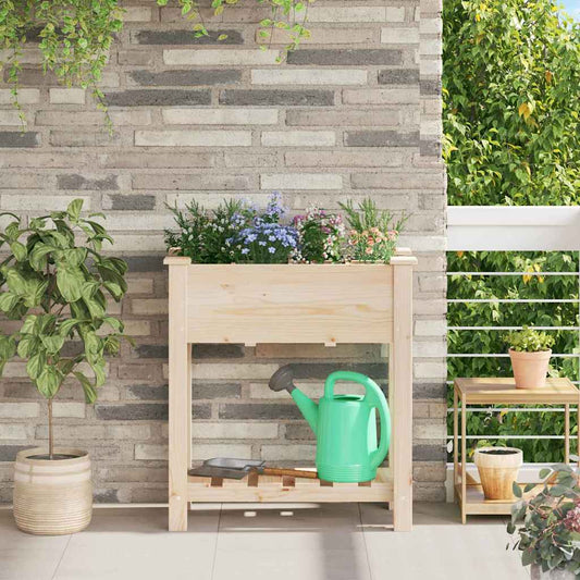 Garten-Pflanzgefäß Mit Regal Beige