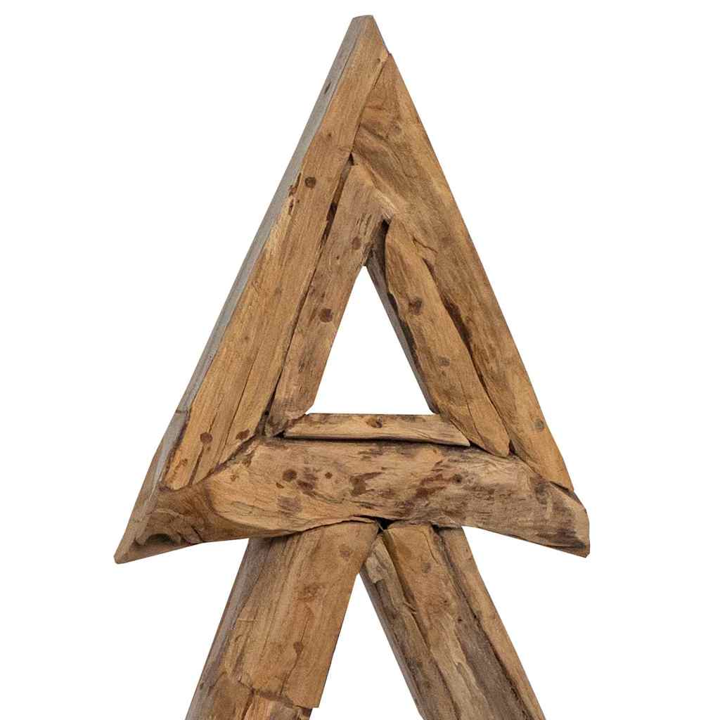 Weihnachtsbaum Mit Ständer Braun Massivholz Teak