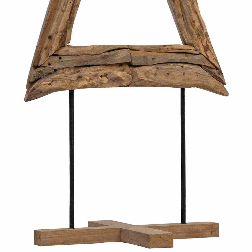 Weihnachtsbaum Mit Ständer Braun Massivholz Teak