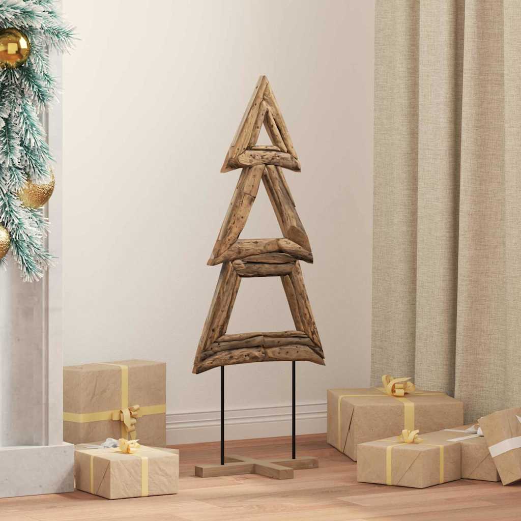 Weihnachtsbaum Mit Ständer Braun Massivholz Teak