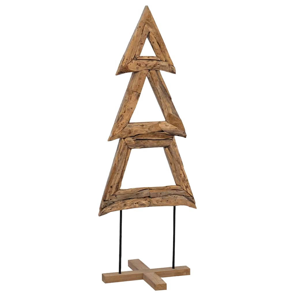 Weihnachtsbaum Mit Ständer Braun Massivholz Teak