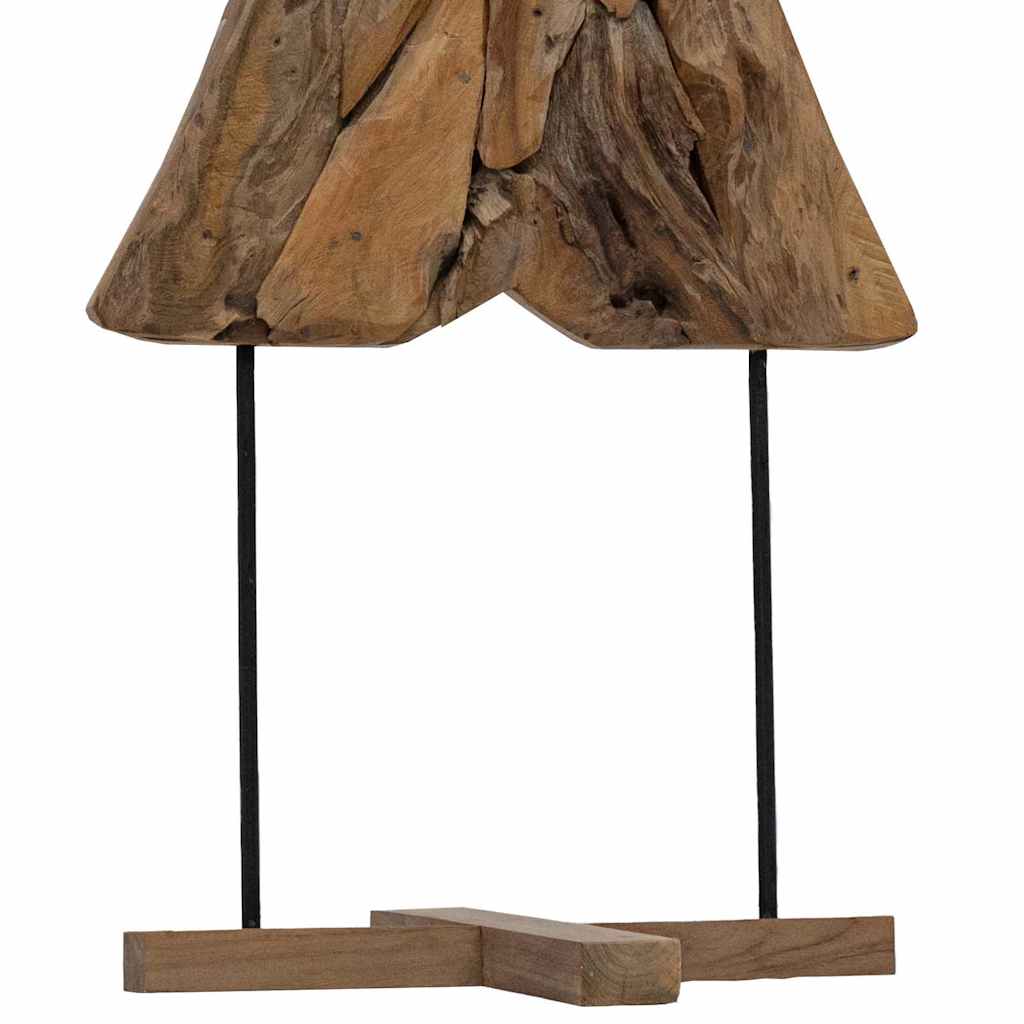 Weihnachtsbaum Mit Ständer Braun Massivholz Teak