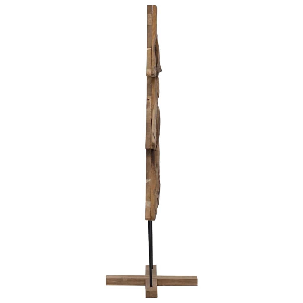 Weihnachtsbaum Mit Ständer Braun Massivholz Teak