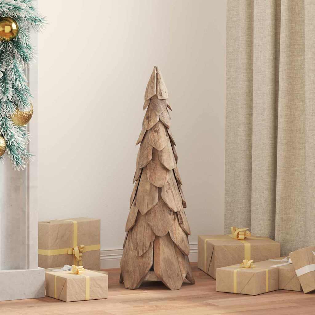 Weihnachtsbaum Mit Ständer Braun Massivholz Teak
