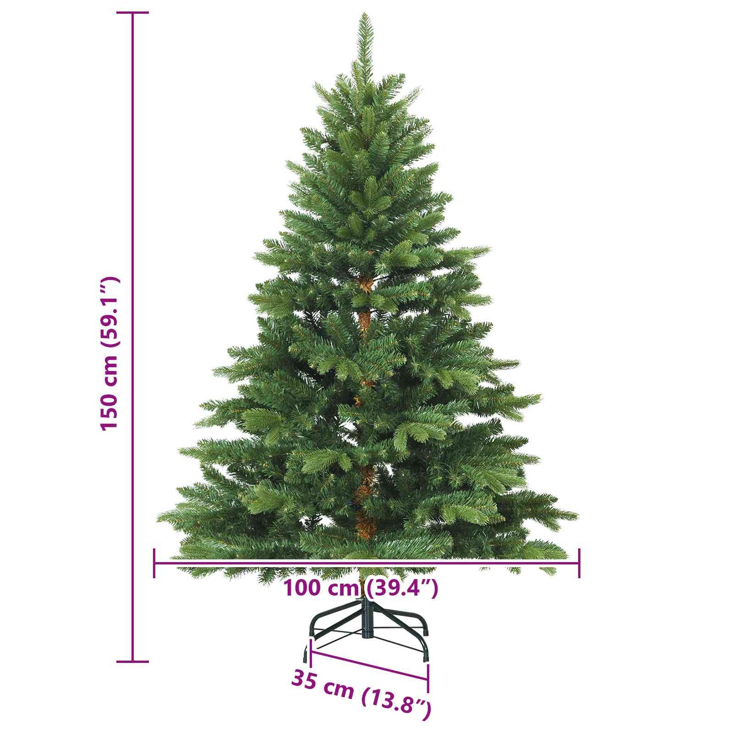 Künstlicher Klappbarer Weihnachtsbaum Mit Ständer
