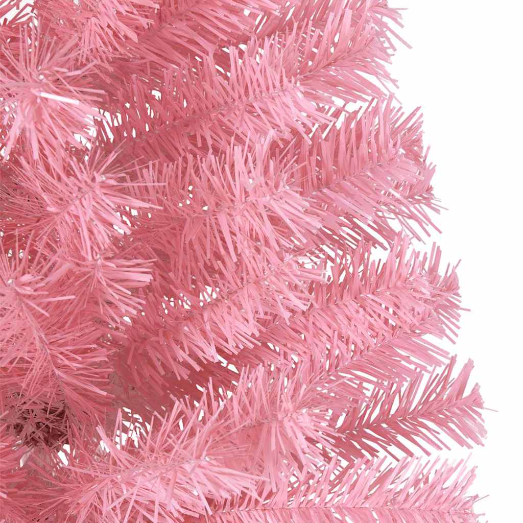 Künstlicher Vorbeleuchteter Weihnachtsbaum Pvc Rosa
