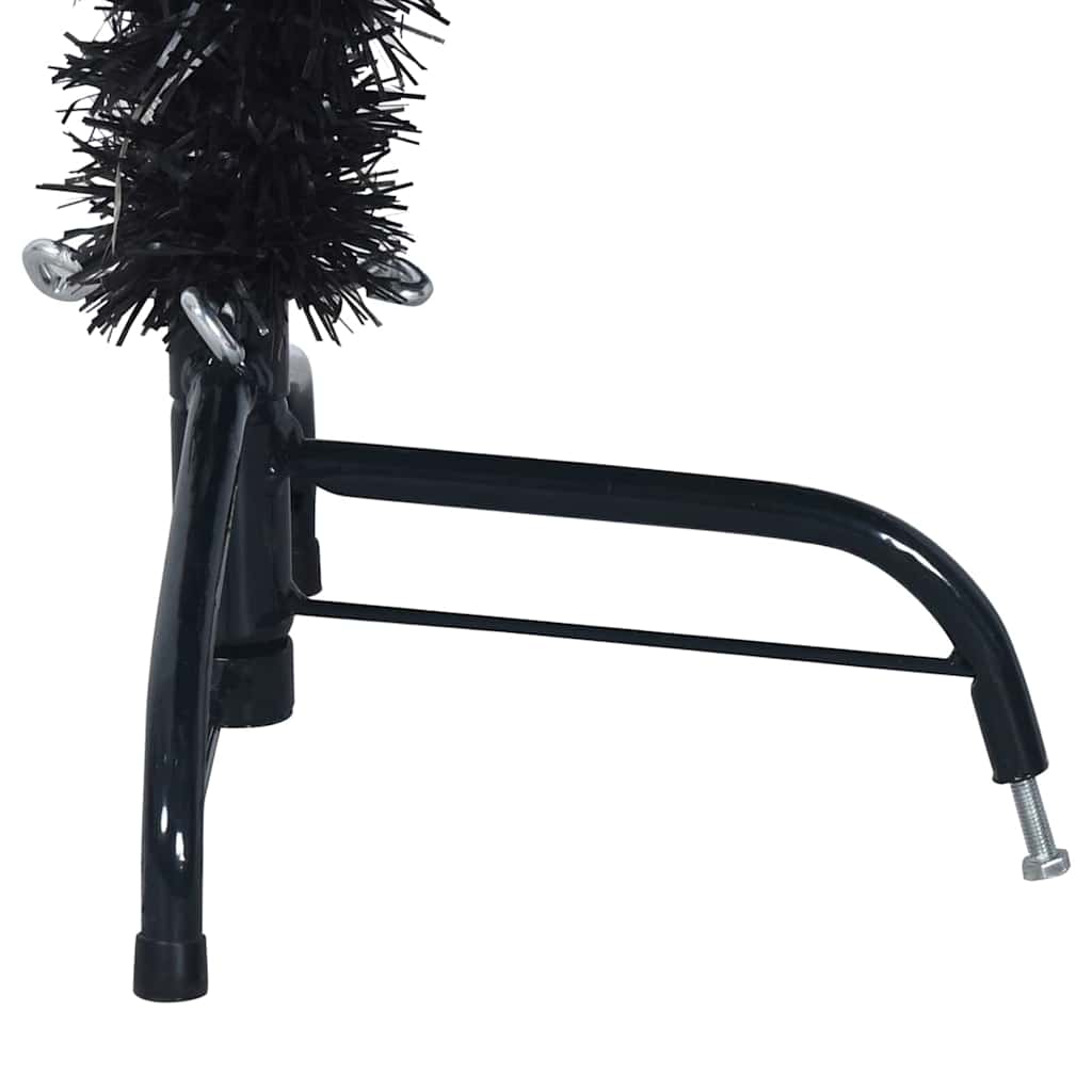 Künstlicher Vorbeleuchteter Weihnachtsbaum Pvc Schwarz