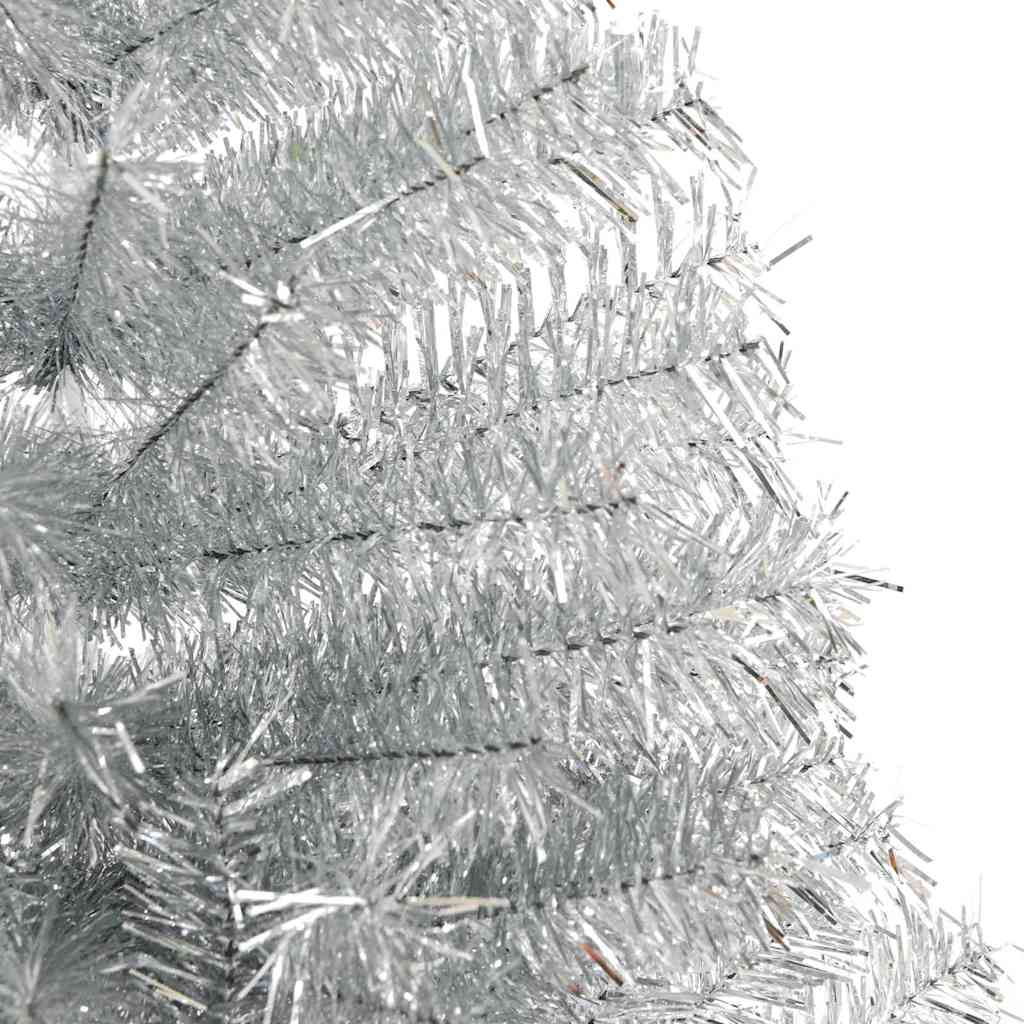 Künstlicher Vorbeleuchteter Weihnachtsbaum Pet Silber