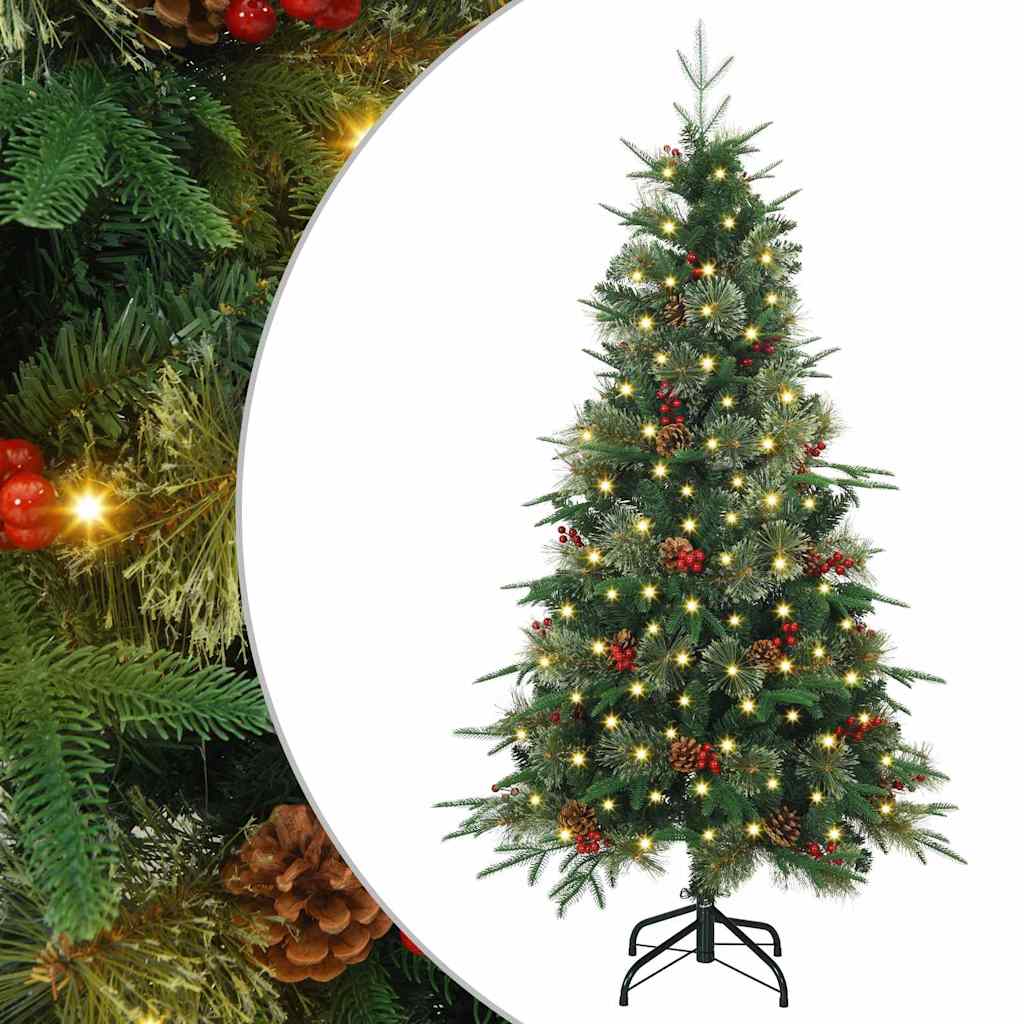 Künstlicher Klappbarer Weihnachtsbaum Pe Und Pvc Grün