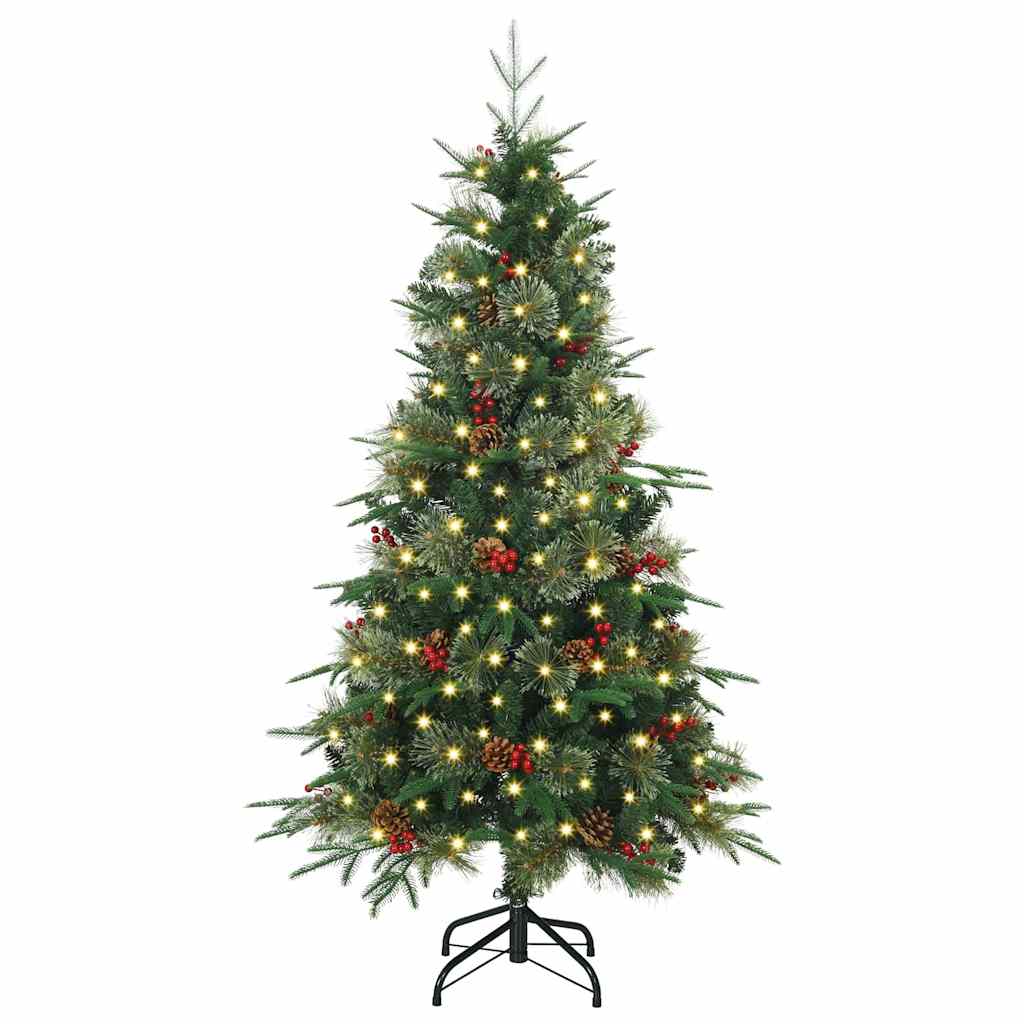 Künstlicher Klappbarer Weihnachtsbaum Pe Und Pvc Grün