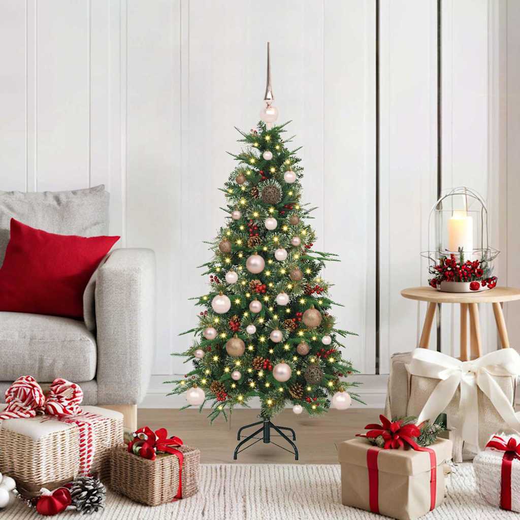 Künstlicher Klappbarer Weihnachtsbaum Pe Und Pvc Grün