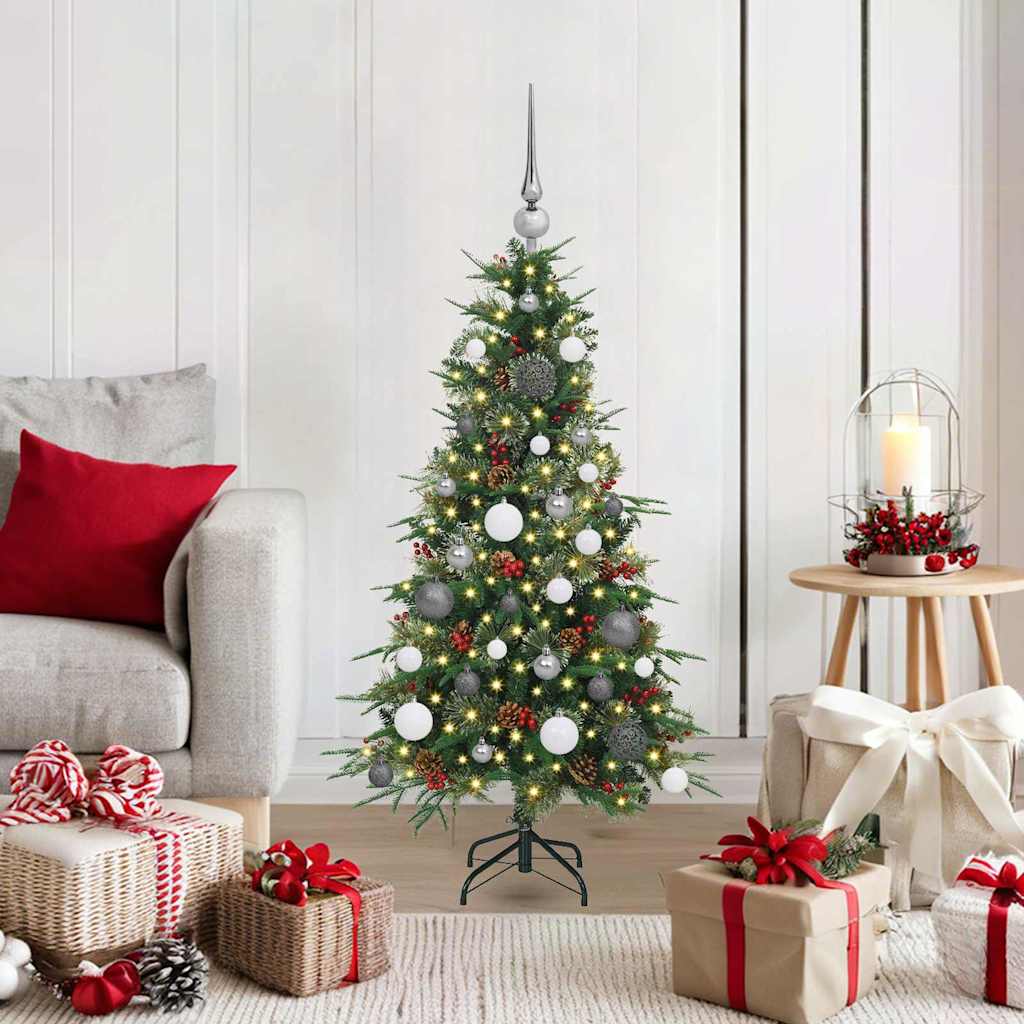 Künstlicher Klappbarer Weihnachtsbaum Pe Und Pvc Grün