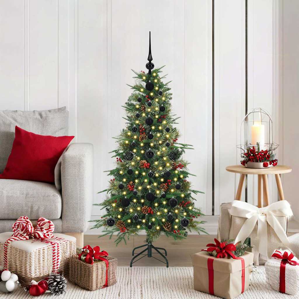 Künstlicher Klappbarer Weihnachtsbaum Pe Und Pvc Grün