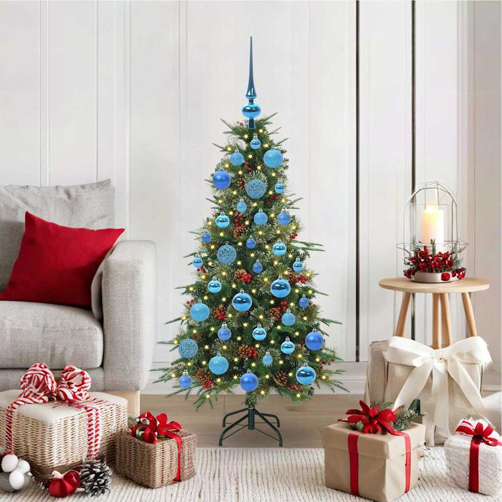 Künstlicher Klappbarer Weihnachtsbaum Pe Und Pvc Grün