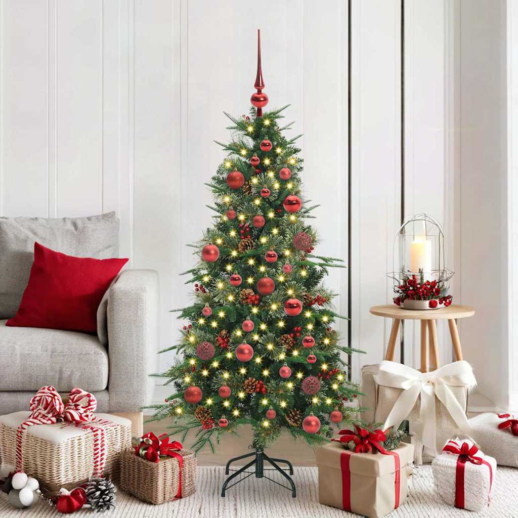Künstlicher Klappbarer Weihnachtsbaum Pe Und Pvc Grün