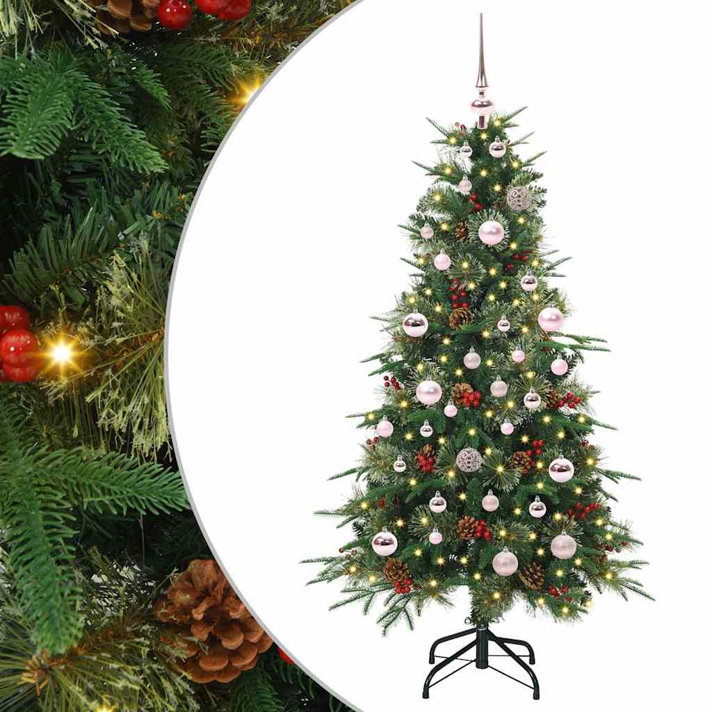 Künstlicher Klappbarer Weihnachtsbaum Pe Und Pvc Grün