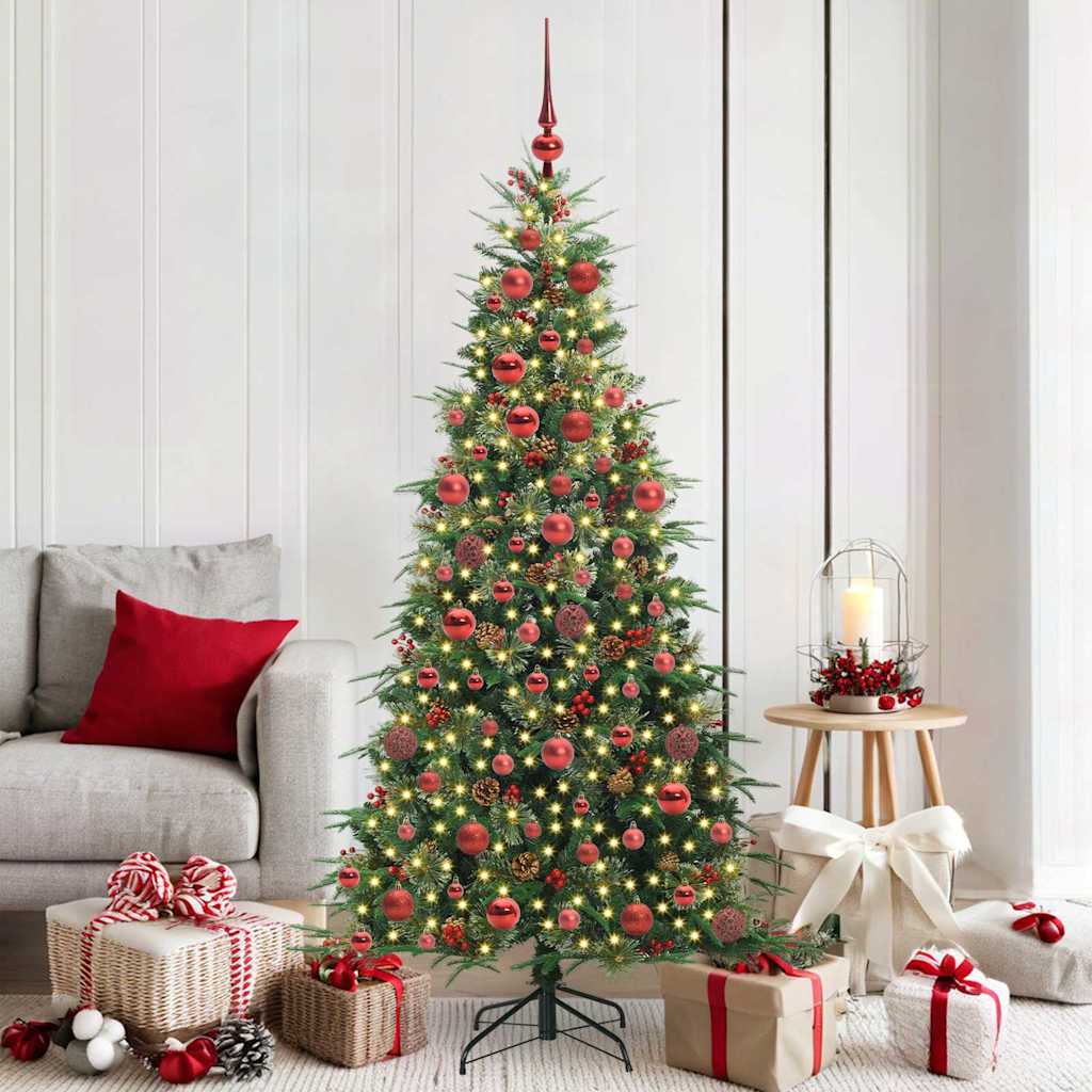 Künstlicher Klappbarer Weihnachtsbaum Pe Und Pvc Grün