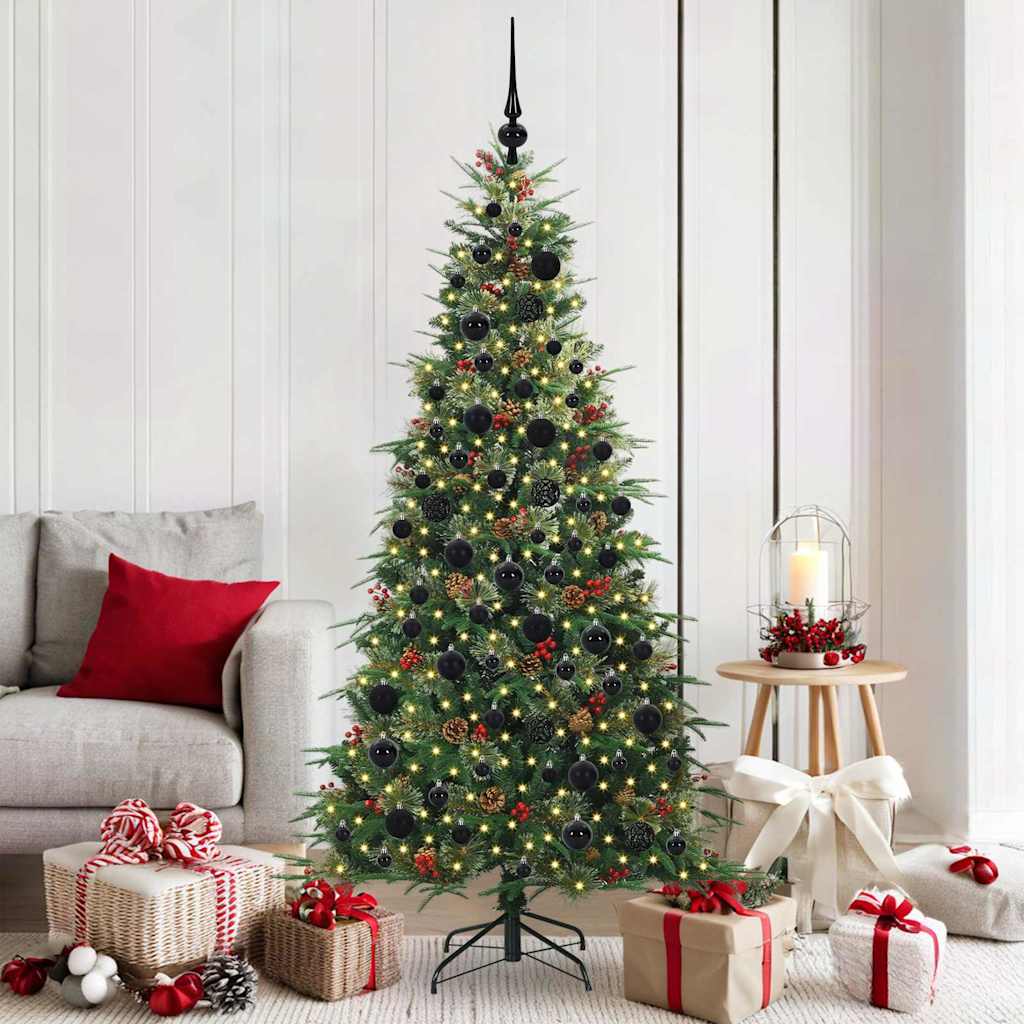 Künstlicher Klappbarer Weihnachtsbaum Pe Und Pvc Grün