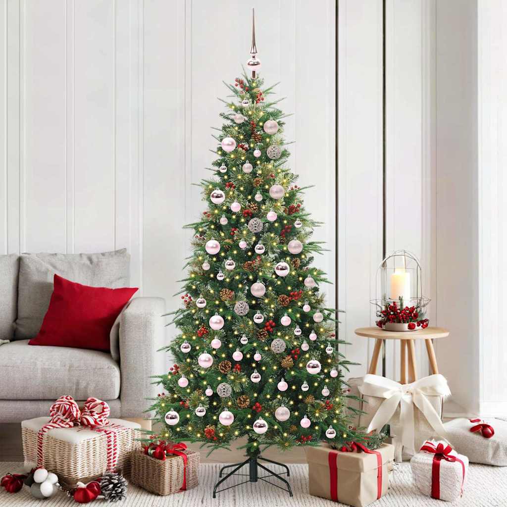 Künstlicher Klappbarer Weihnachtsbaum Pe Und Pvc Grün