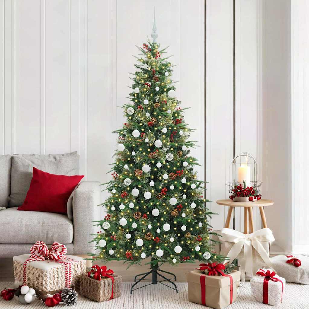 Künstlicher Klappbarer Weihnachtsbaum Pe Und Pvc Grün
