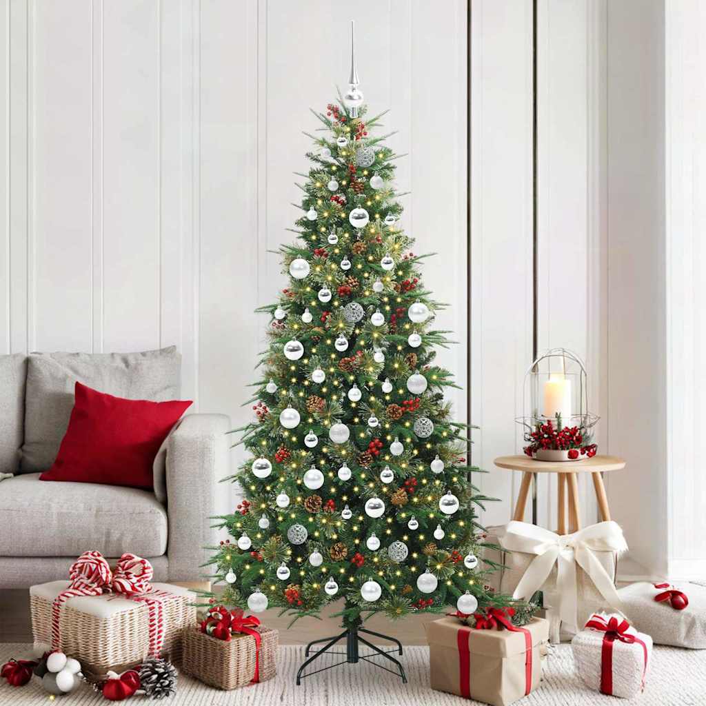 Künstlicher Klappbarer Weihnachtsbaum Pe Und Pvc Grün