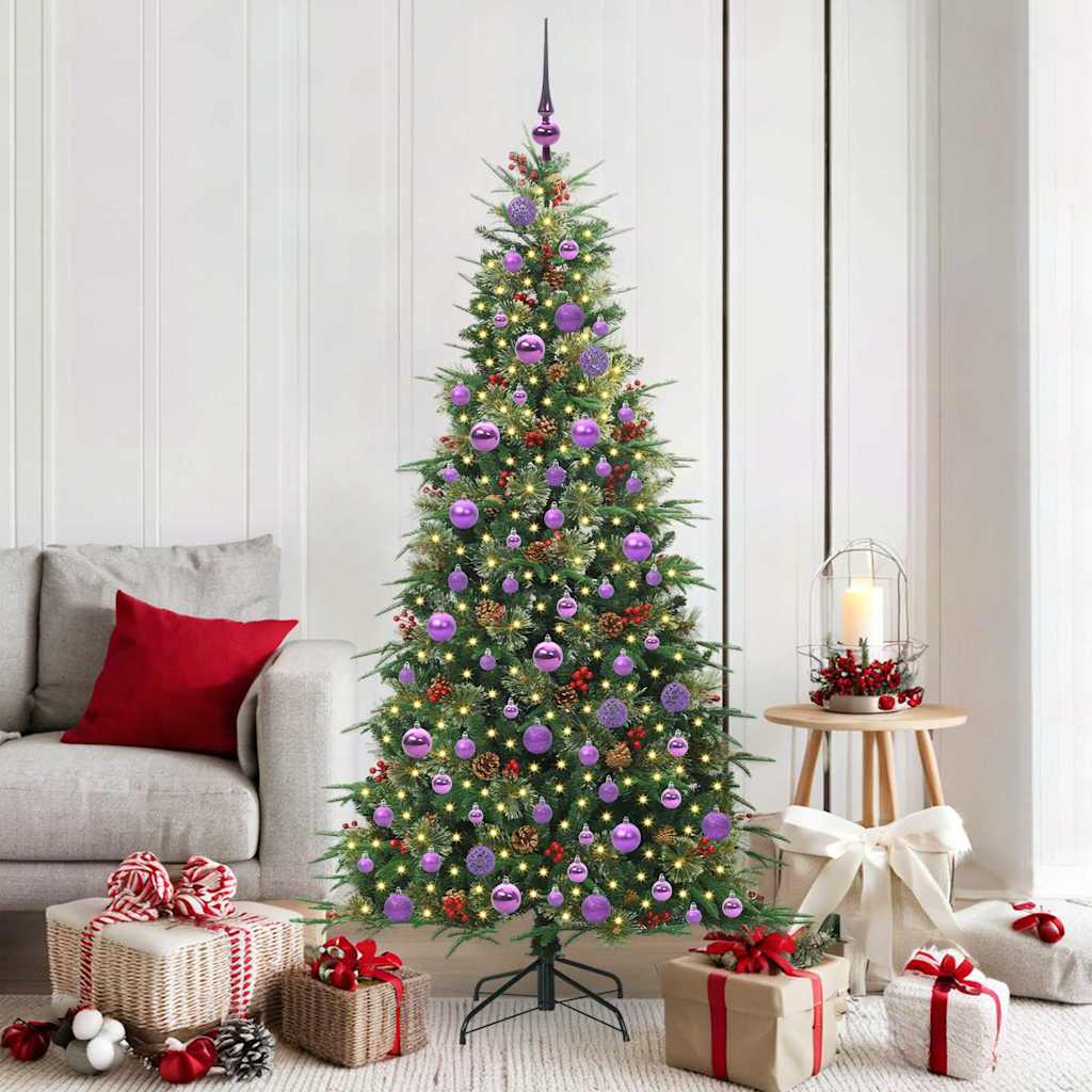 Künstlicher Klappbarer Weihnachtsbaum Pe Und Pvc Grün
