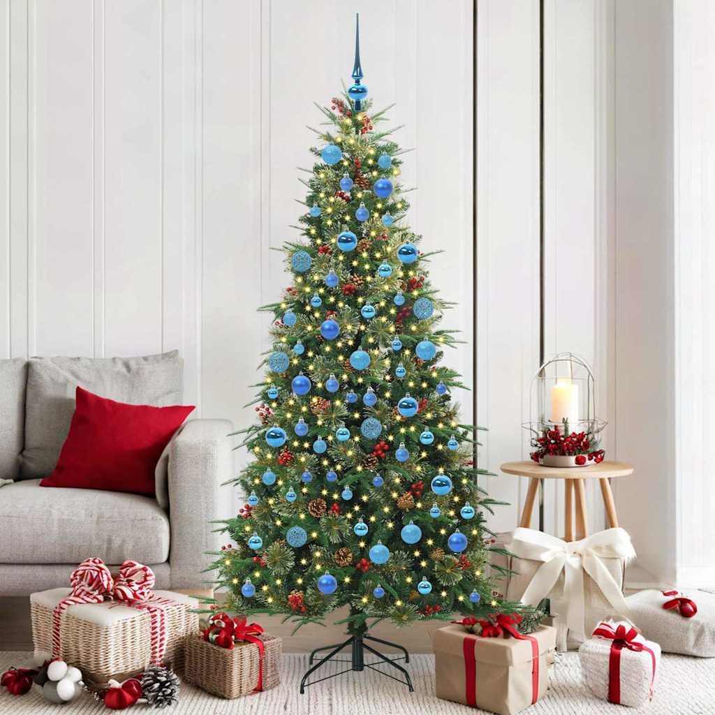 Künstlicher Klappbarer Weihnachtsbaum Pe Und Pvc Grün