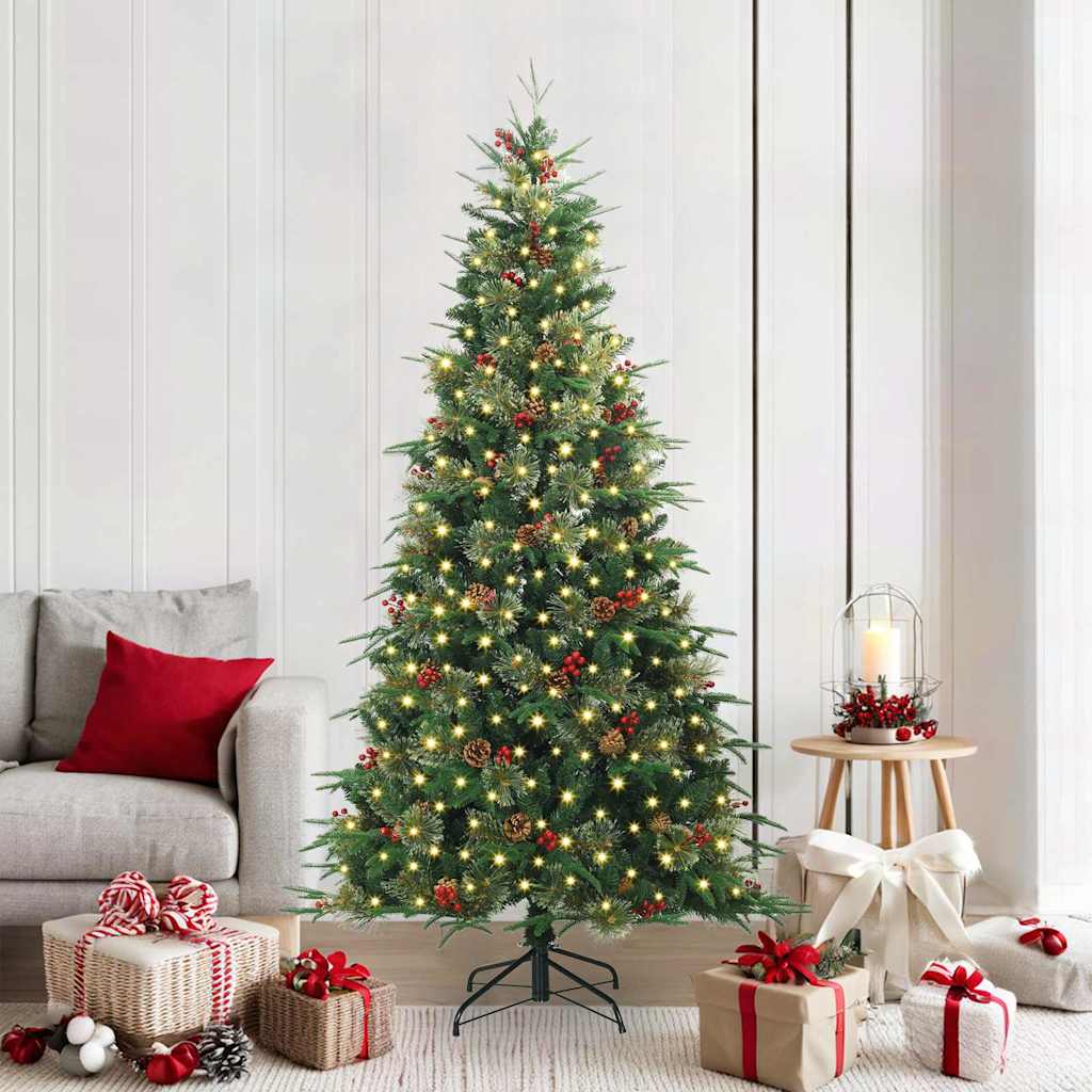 Künstlicher Klappbarer Weihnachtsbaum Pe Und Pvc Grün