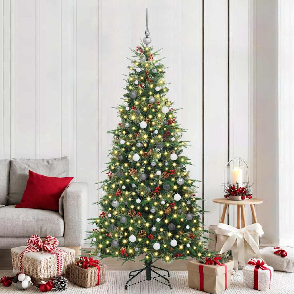 Künstlicher Klappbarer Weihnachtsbaum Pe Und Pvc Grün