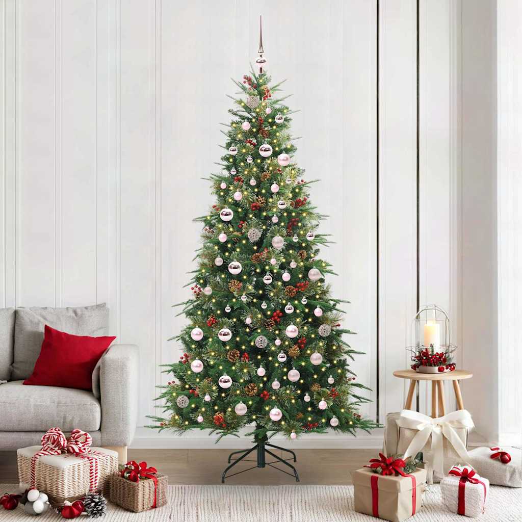 Künstlicher Klappbarer Weihnachtsbaum Pe Und Pvc Grün
