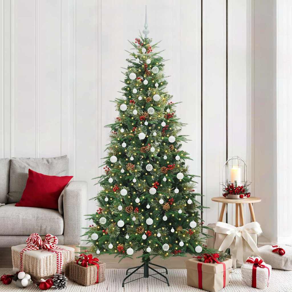 Künstlicher Klappbarer Weihnachtsbaum Pe Und Pvc Grün