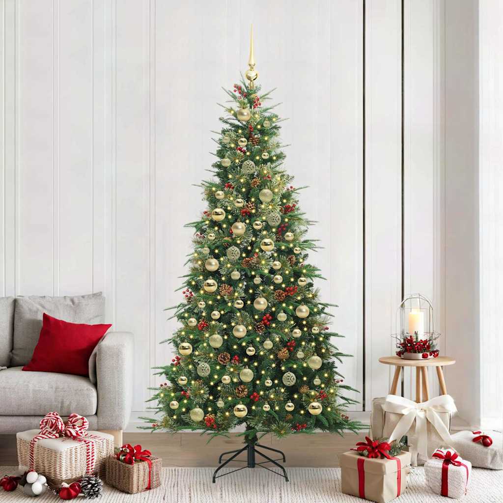 Künstlicher Klappbarer Weihnachtsbaum Pe Und Pvc Grün